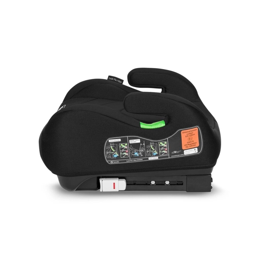 Lionelo - Povišek za avto LUUK FIX i-Size 125-150 cm črna