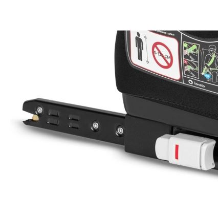 Lionelo - Povišek za avto LUUK FIX i-Size 125-150 cm črna/siva