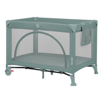 Lionelo - prenosna posteljica LAURA žajblasto zelena