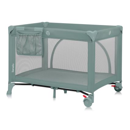 Lionelo - prenosna posteljica LAURA žajblasto zelena