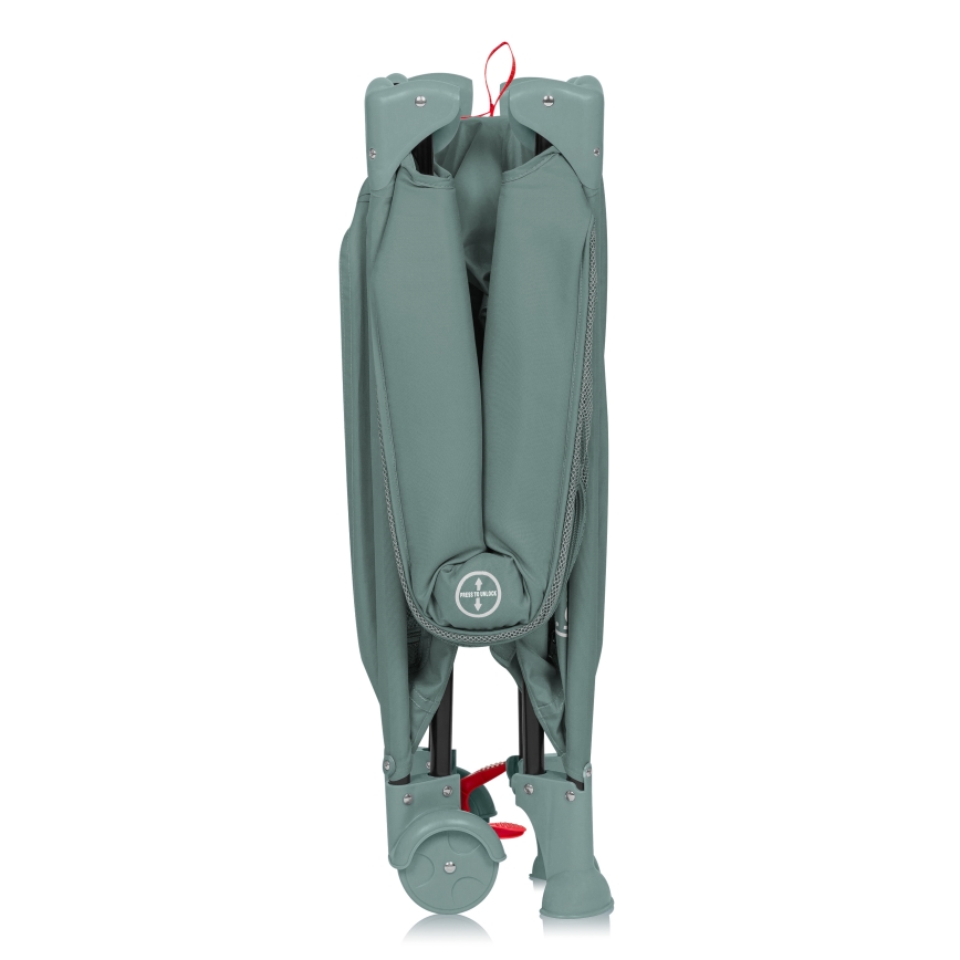 Lionelo - prenosna posteljica LAURA žajblasto zelena