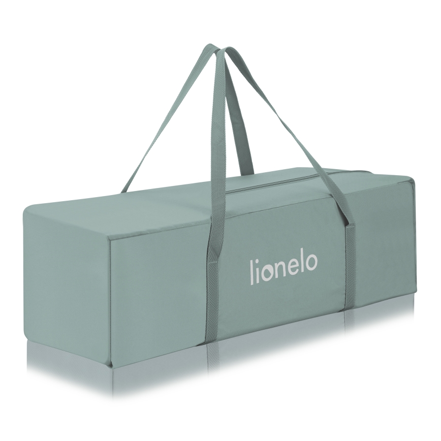 Lionelo - prenosna posteljica LAURA žajblasto zelena