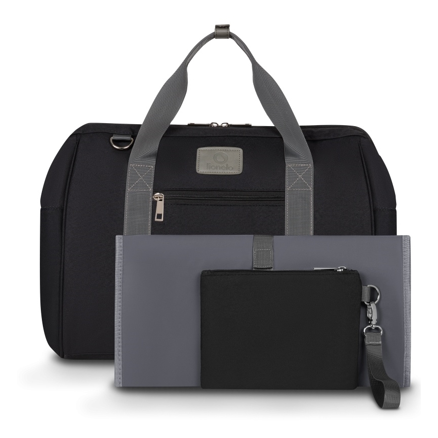 Lionelo - Previjalna torba za voziček IDA Black Onyx