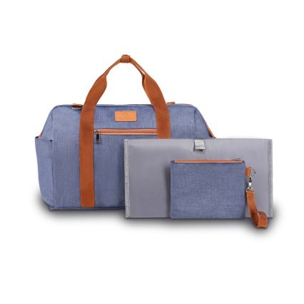 Lionelo - Previjalna torba za voziček IDA Blue Denim