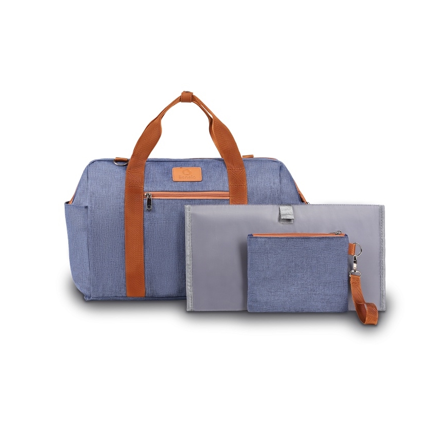 Lionelo - Previjalna torba za voziček IDA Blue Denim
