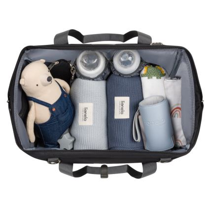 Lionelo - Previjalna torba za voziček IDA Črni oniks