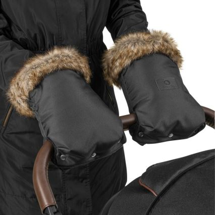 Lionelo - Rokavniki za otroški voziček HANDMUFF Črni