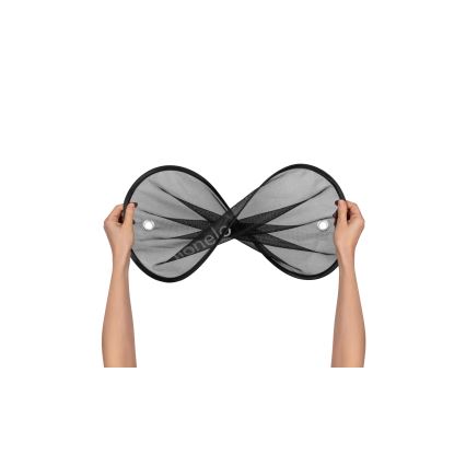 Lionelo - Sončna senčnica z prisesalko SUNSHADE 2 kosa Črna
