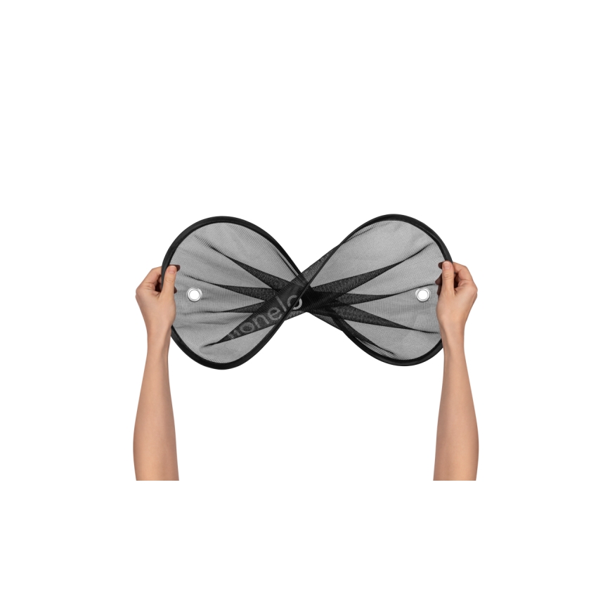 Lionelo - Sončna senčnica z prisesalko SUNSHADE 2 kosa Črna