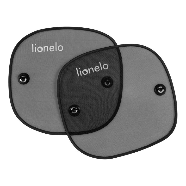 Lionelo - Sončno senčilo s prisajalko SUNSHADE, 2 kosa, črna