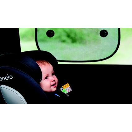 Lionelo - Sončno senčilo s prisajalko SUNSHADE, 2 kosa, črna