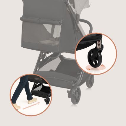 Lionelo - športni otroški voziček JULIE AIR, bež