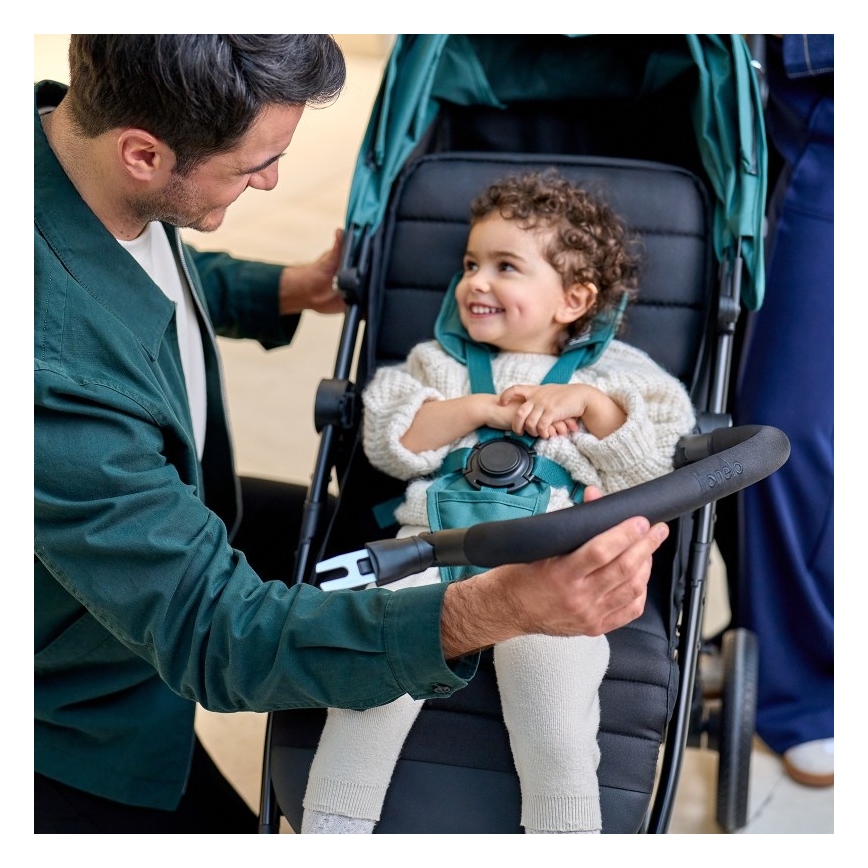 Lionelo - športni otroški voziček MIRA, smaragdno-zelen