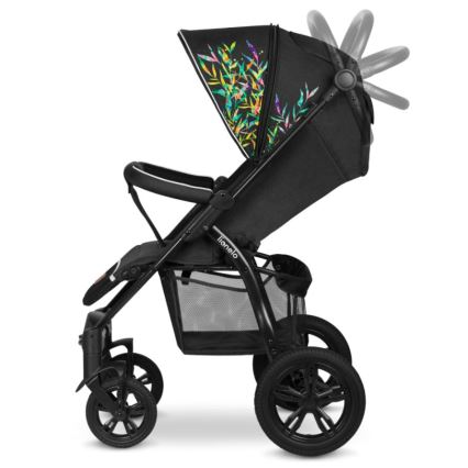 Lionelo - Športni voziček ANNET TOUR črno/zelena