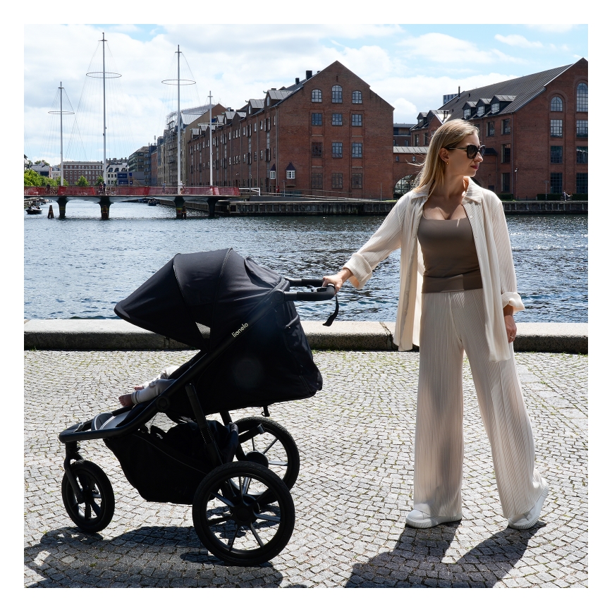 Lionelo - športni voziček AZURA črn