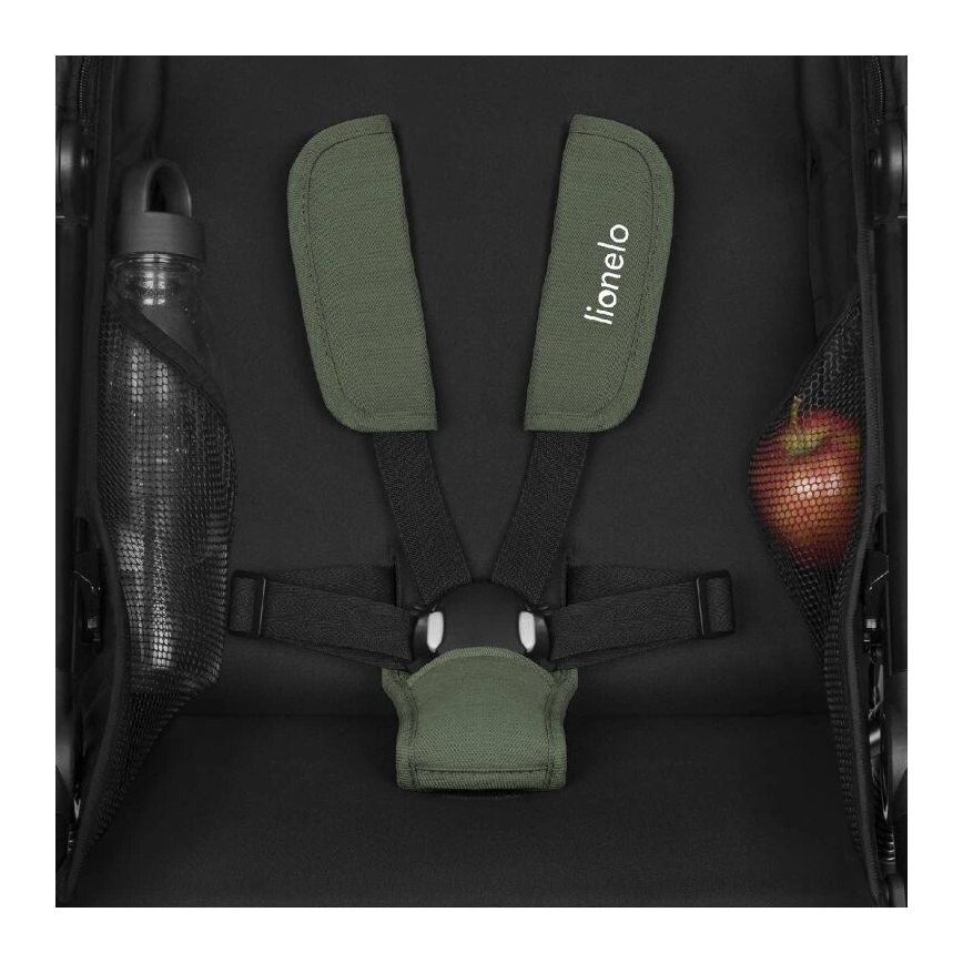 Lionelo - športni voziček AZURA črno/zelena