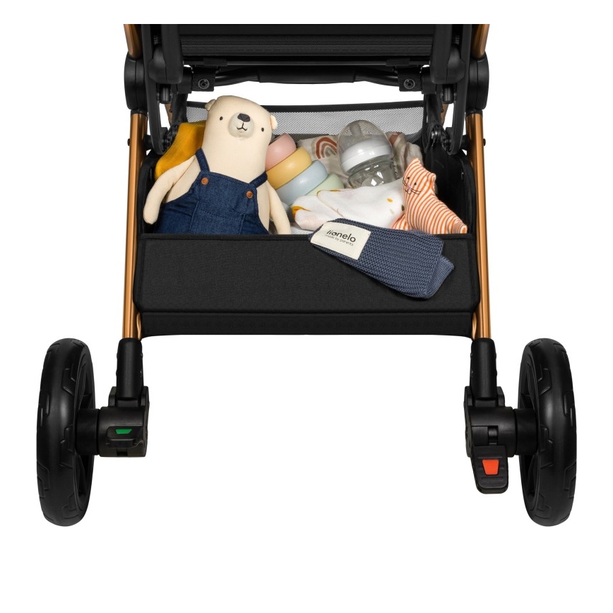 Lionelo - Športni voziček CLOE črna/zlata