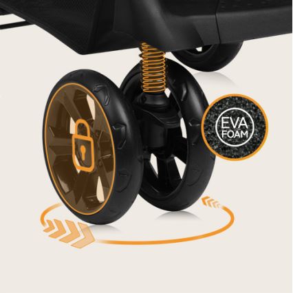 Lionelo - športni voziček EMMA PLUS bež/črna