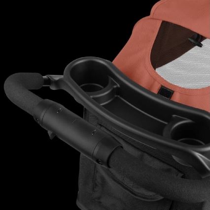 Lionelo - športni voziček EMMA PLUS opečna/črna