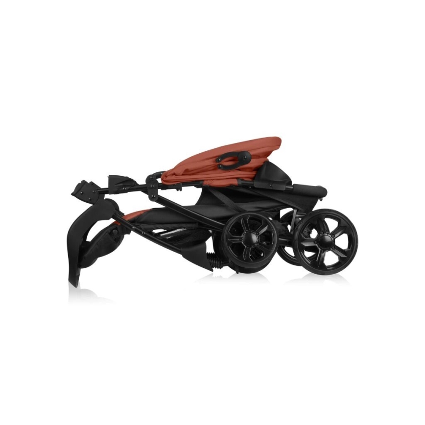 Lionelo - športni voziček EMMA PLUS opečna/črna