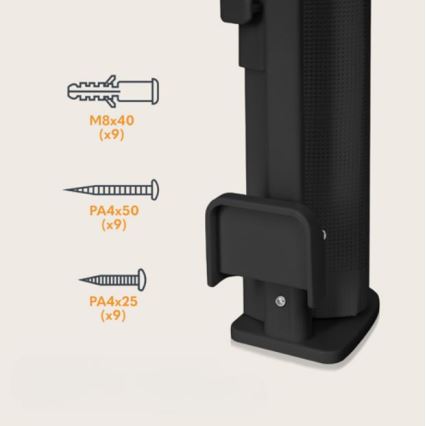 Lionelo - Varnostna ograja THEA črna