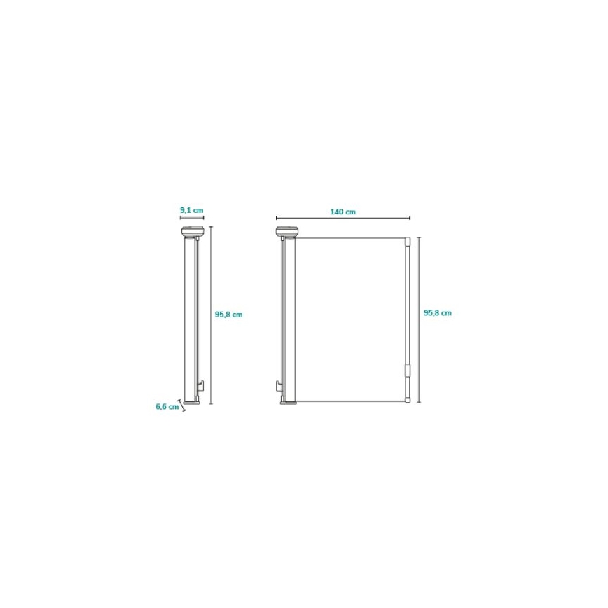 Lionelo - Varnostna ograja THEA črna