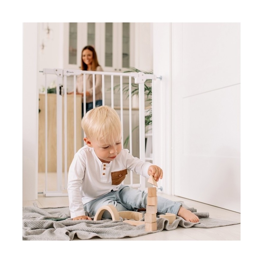 Lionelo - Varnostna ograja TRUUS SLIM LED 1xAAA siva