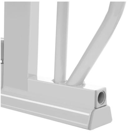 Lionelo - Varnostna ograja TRUUS SLIM LED 1xAAA siva