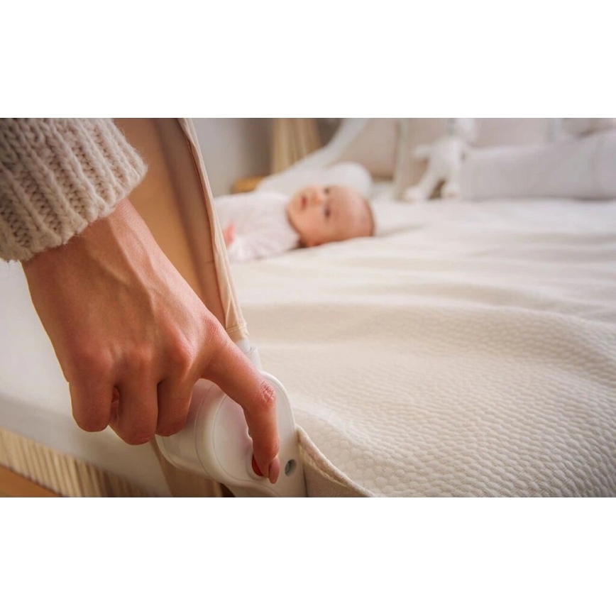 Lionelo - Varnostna ograja za posteljo EVA, siva