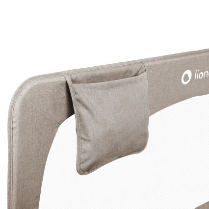 Lionelo - Varnostna ograja za posteljo HANNA bež melange