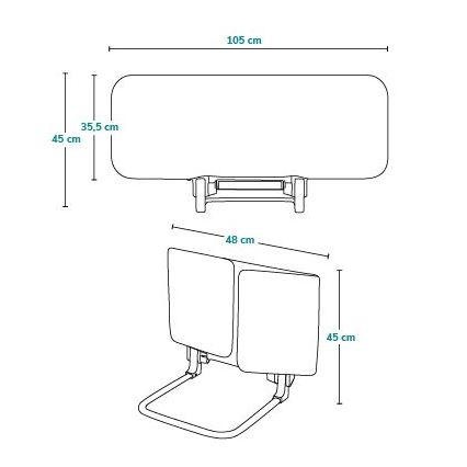 Lionelo - Varnostna ograja za posteljo LORA temno siva