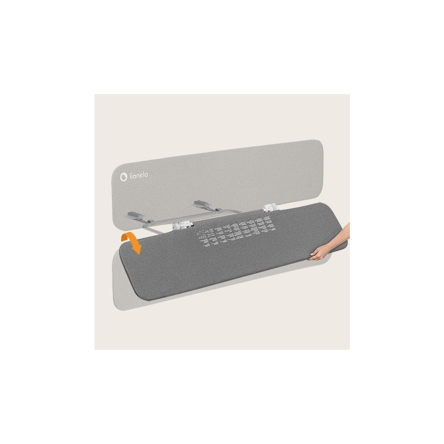 Lionelo - Varnostna ograja za posteljo LORA XL temno siva