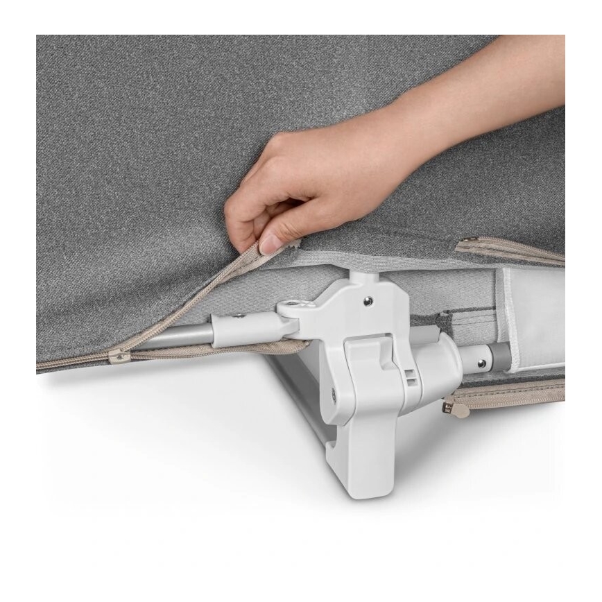 Lionelo - Varnostna ograja za posteljo LORA XL temno siva