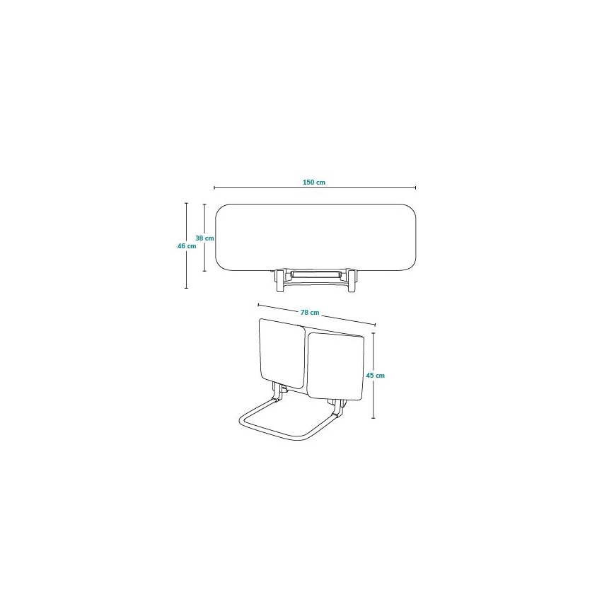 Lionelo - Varnostna ograja za posteljo LORA XL temno siva