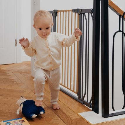Lionelo - Varnostna pregrada TRUUS SLIM črna/bež