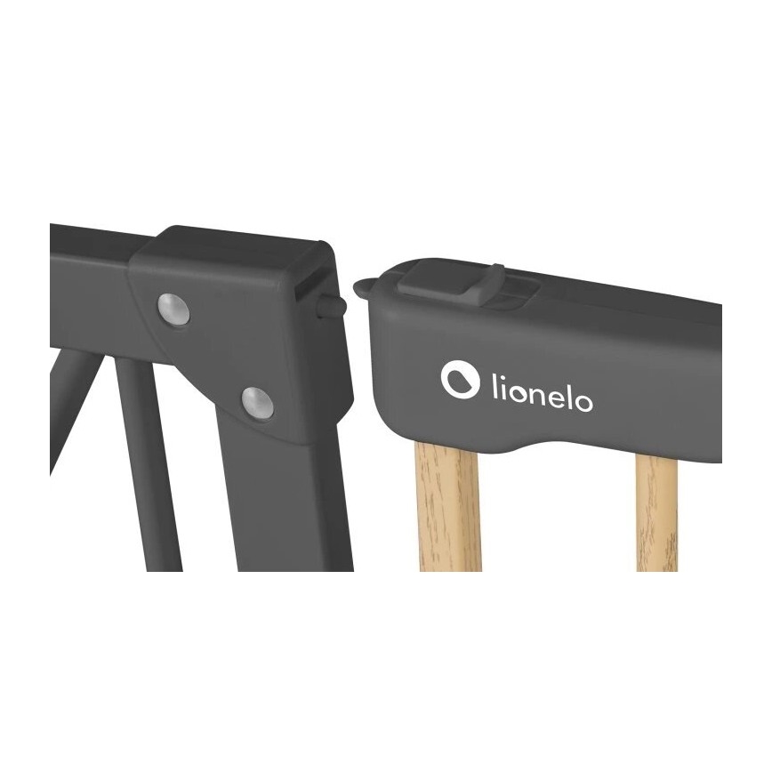 Lionelo - Varnostna pregrada TRUUS SLIM črna/bež