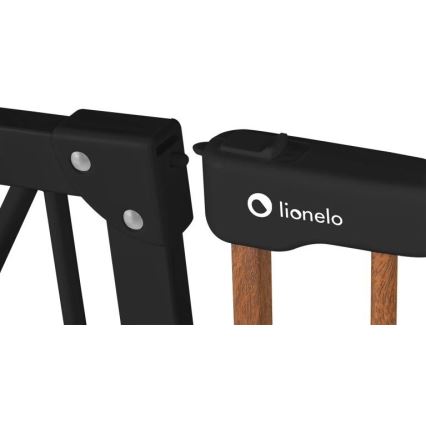 Lionelo - Varnostna pregrada TRUUS SLIM črna/rjava