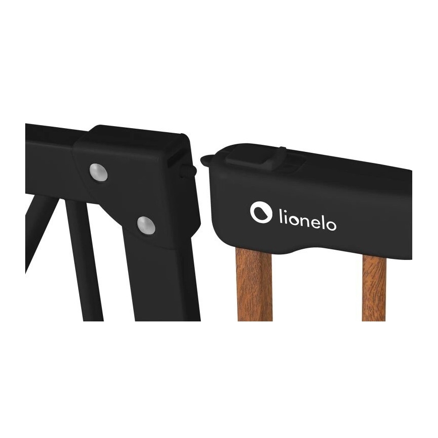 Lionelo - Varnostna pregrada TRUUS SLIM črna/rjava