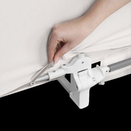 Lionelo - Varovalna ograja za posteljo LORA, siva