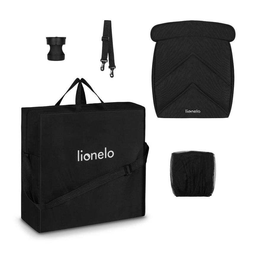 Lionelo - Voziček CLOE črna/zlata
