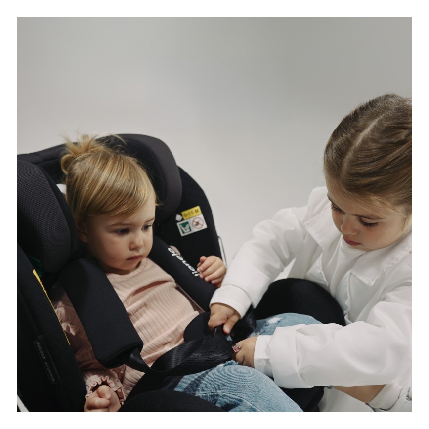 Lionelo - Vrtljiv avtosedež z bazo ANTOON PLUS i-Size 40-105 cm Black Onyx