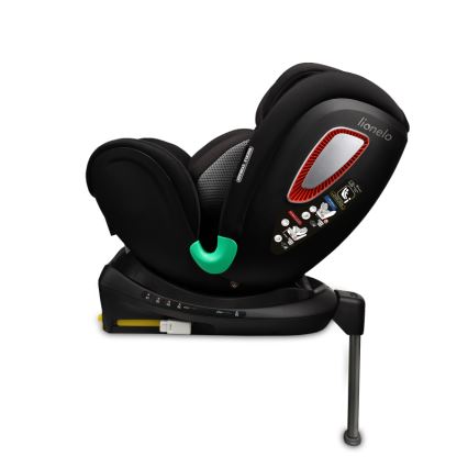 Lionelo - Vrtljiv avtosedež z bazo ANTOON PLUS i-Size 40-105 cm Black Onyx