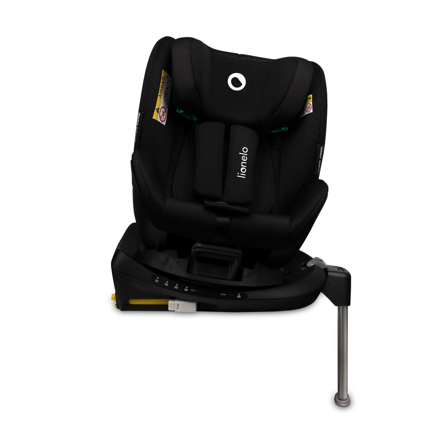 Lionelo - Vrtljiv avtosedež z bazo ANTOON PLUS i-Size 40-105 cm Black Onyx