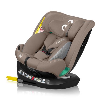 Lionelo - Vrtljiv avtosedež z bazo BASTIAAN ONE i-Size 40-150 cm Beige Sand