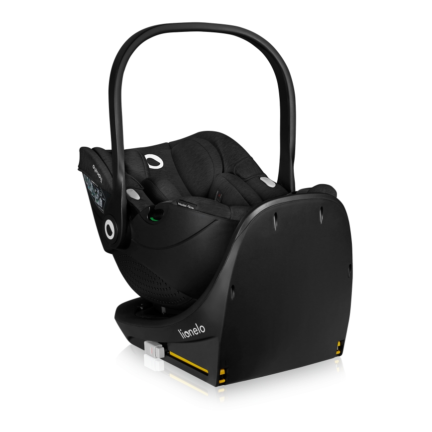 Lionelo - Vrtljiv avtosedež z bazo MOXIE SET i-Size 40-87 cm Black Carbon