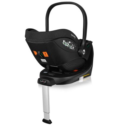 Lionelo - Vrtljiv avtosedež z bazo MOXIE SET i-Size 40-87 cm Black Carbon