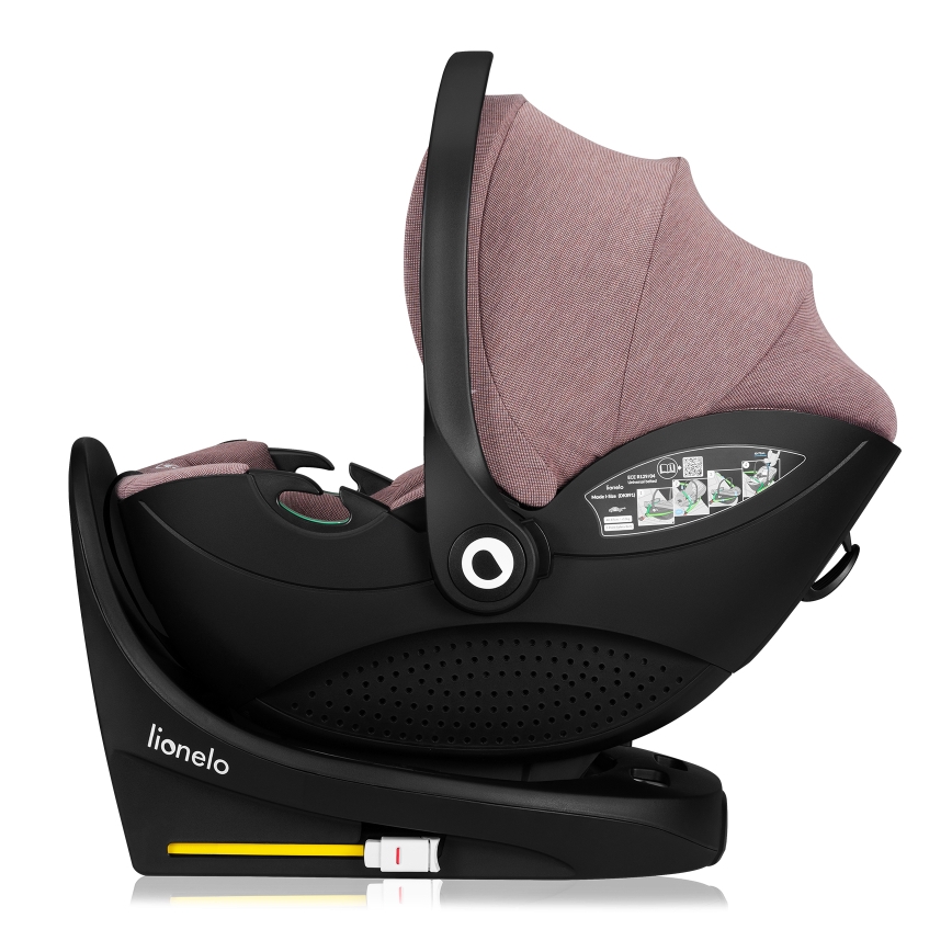 Lionelo - Vrtljiv avtosedež z bazo MOXIE SET i-Size 40-87 cm Rožnata Malva