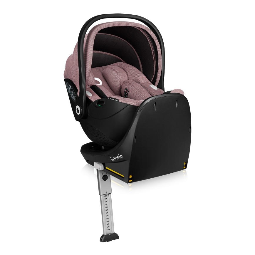 Lionelo - Vrtljiv avtosedež z bazo MOXIE SET i-Size 40-87 cm Rožnata Malva
