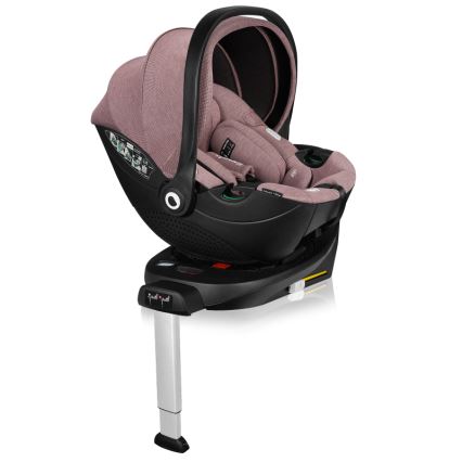 Lionelo - Vrtljiv avtosedež z bazo MOXIE SET i-Size 40-87 cm Rožnata Malva