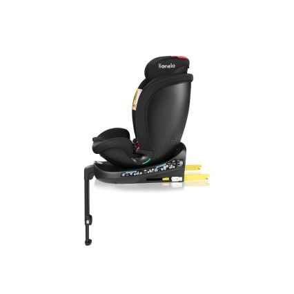 Lionelo - Vrtljiv avtosedež z bazo NAVY i-Size 40-150 cm črno/rdeč
